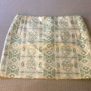 J.Crew Aztec print mini skirt